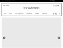 Tablet Screenshot of lookboutiquestore.com